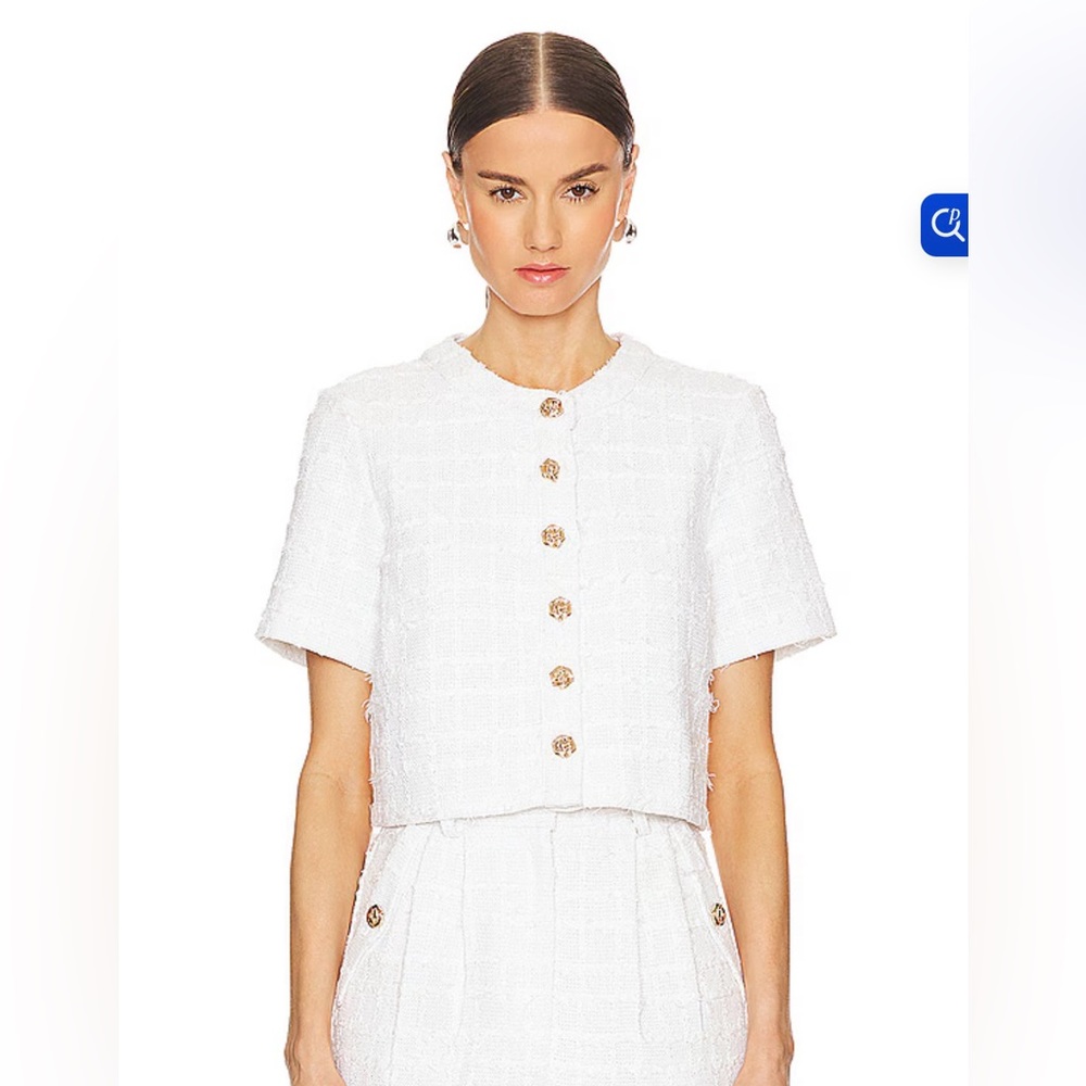 Braswell Top in Kerrigan White Tweed
Amanda Uprichard